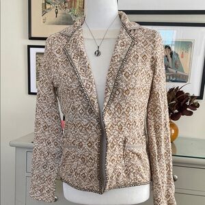 Saturday Sunday sweater blazer in jacquard pattern